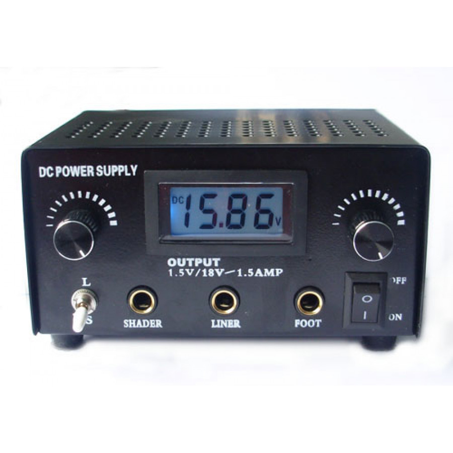 Блок питания TP-108A Black (2 тату машинки)